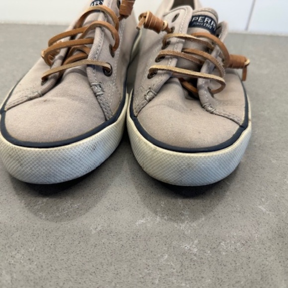 Sperry Women’s Pier View Seacoast Gray Slip On Canvas Sneakers Size 7.5 - Picture 3 of 10